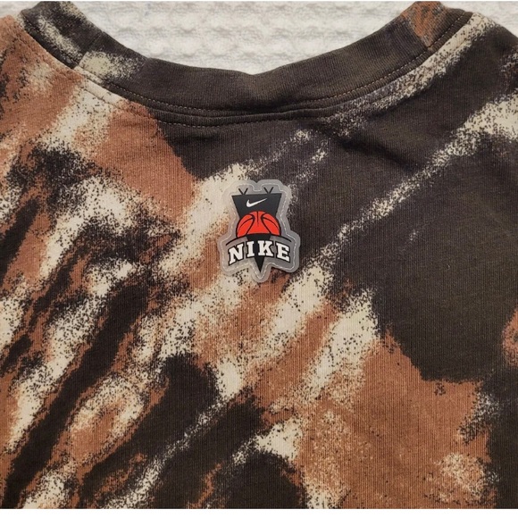 Nike Sportswear Black / Brown Tie Dye Skull Shirt Adult Men’s Size S DR9… - Picture 4 of 12